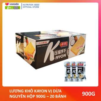 LƯƠNG KHÔ KAYON VỊ DỪA HỘP 900G - 20 BÁNH