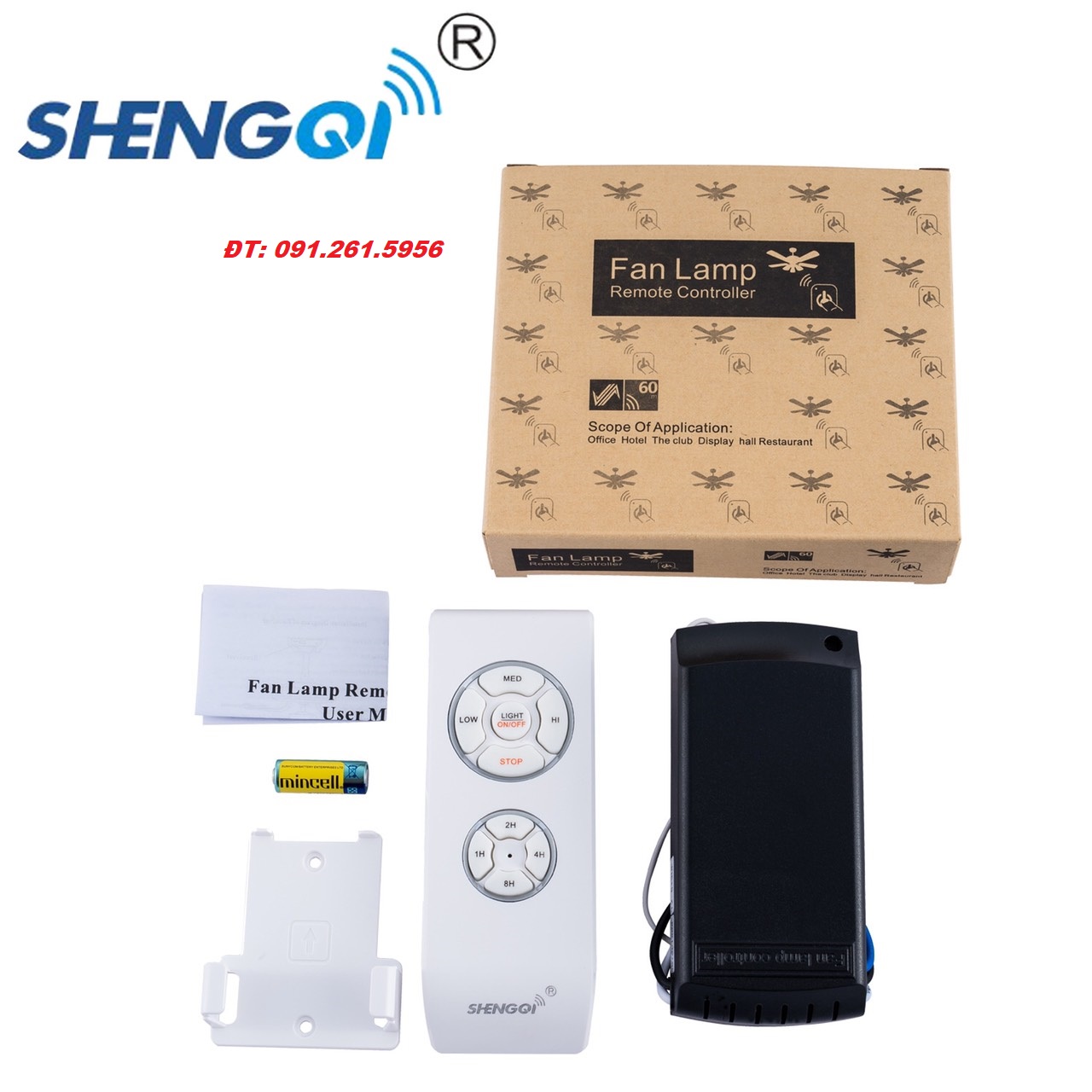 Điều khiển quạt trần đèn cao cấp có hẹn giờ điều khiển bằng sóng RF