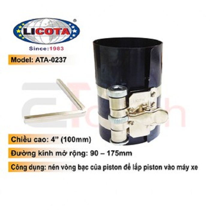 Cảo vô bạc piston 4" cao cấp licota - ata-0237