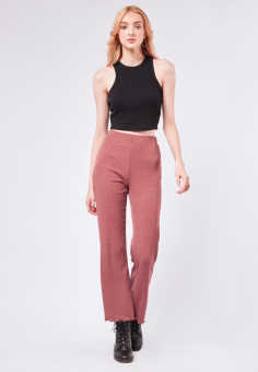 Quần dài ống loe Colorbox màu Nâu