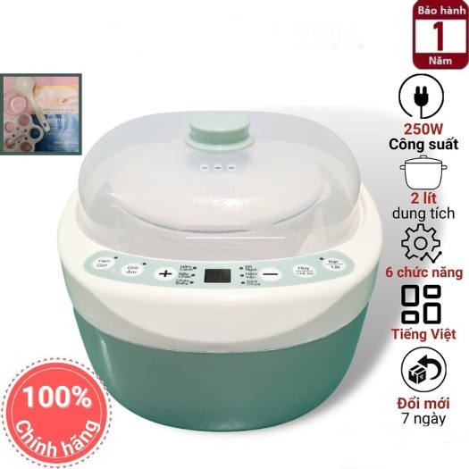 Nồi Hầm Cháo Chậm Cho Bé SEKA dung tích 1-2 Lít,Nồi Đa Năng,nồi hầm cách Thủy 4 in 1,Nấu Cháo Chậm Hẹn Giờ Thông Minh, nồi ninh,nồi kho,nồi nấu cháo ruột nồi được làm bằng sứ tráng men an toàn ,tiện lợi, hàng cao cấp BH 12 THÁNG