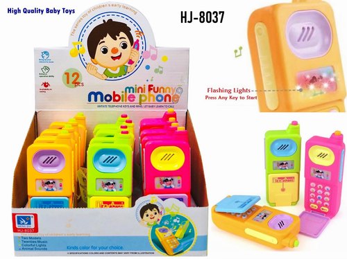 Musical Mobile Phone For Kids, Toy For Kids, Educational Toys For Kids 3+ Years/Boys/Girls-1 Unit (Random Color)