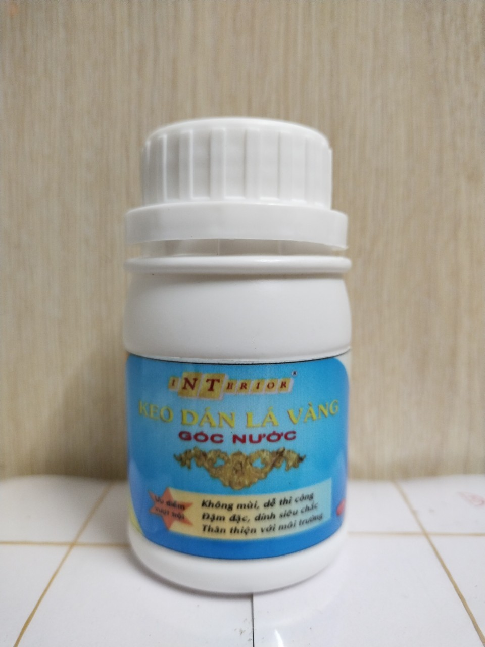 100ml keo dát vàng gốc nước dát vàng trên hoa quả, thạch cao, xi măng, giấy vẽ, đồ da