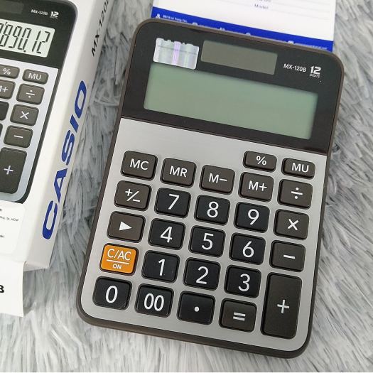 Máy Tính Casio MX 120B (Chính Hãng Bảo Hành Năm) Kem lót