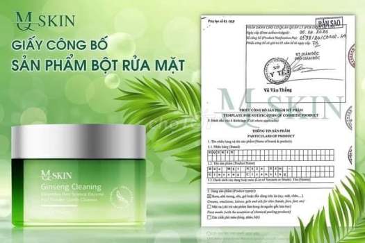 Bột rửa mặt nhân sâm MQ Skin Bột rửa mặt MQSkin