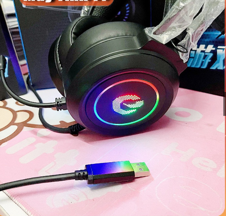 Tai nghe chơi game knight, âm thanh 7.1 led rgb