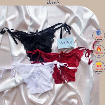 Quần Lót Ren Xẻ Đáy Cột Dây Sexy