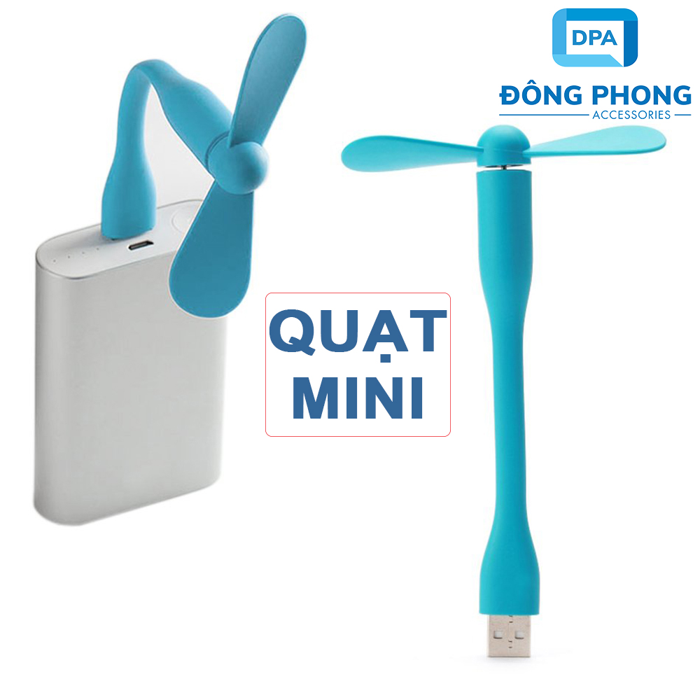 Quạt Mini Usb 2 Cánh Uốn Dẻo Cực Mát