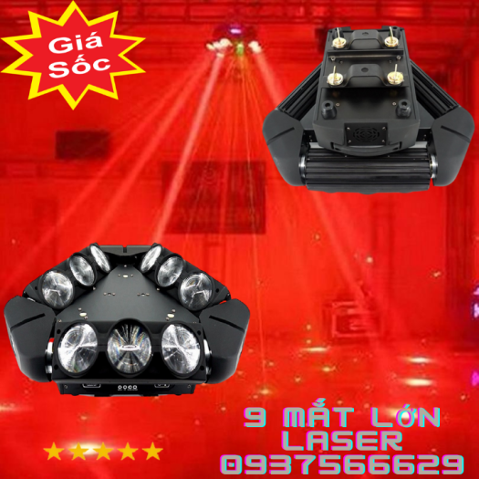 Moving 9 Mắt Lớn Laser (3in1) - Đèn Sân Khấu Tphcm