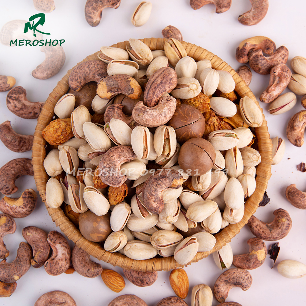 500gram mix 4 hạt loại 1 còn vỏ kèm kìm tách