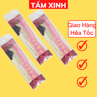 Lược chải tóc giả chuyên dụng rặng inox dạng xoay