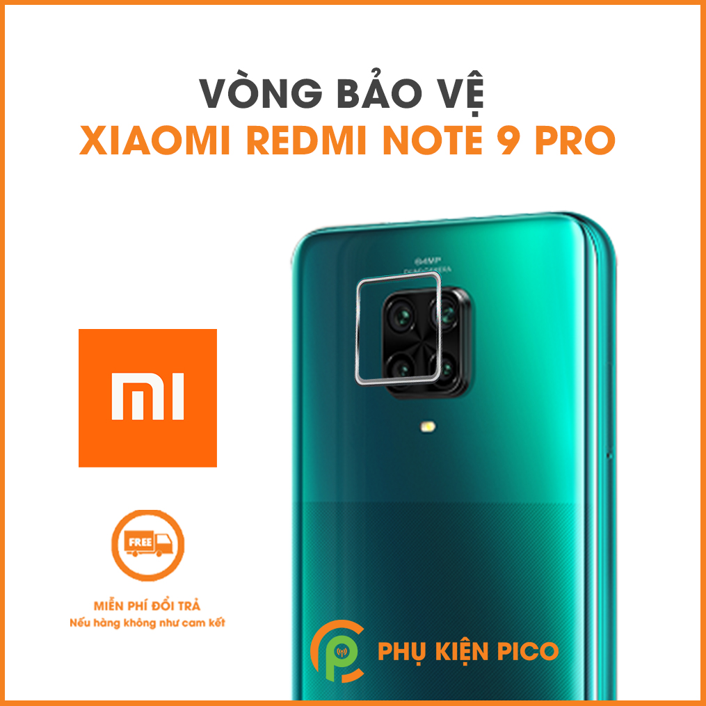 Vòng bảo vệ camera Xiaomi Redmi Note 9 Pro kim loại ốp viền camera chống xước