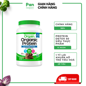 [CHÍNH HÃNG] Bột Đạm Thực Vật Protein Orgain Superfoods Detox Giảm Mỡ 50 Rau Củ Quả 1,2kg	  - Pan Happy Viet Nam
