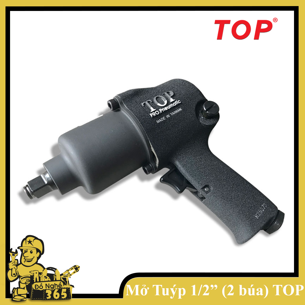 Máy mở bu lông bằng khí nén 1/2" 2 Búa Cao Cấp TO, dụng cụ chuyên xài hơi mở ốc tán bulon phục vụ cho việc sửa chữa lắp ráp các loại xe và chi tiết máy