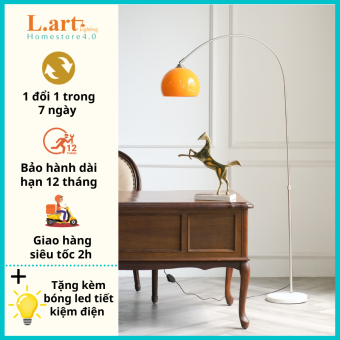 Đèn cây cho phòng khách đèn sàn dáng bow cong loại lớn hiện đại DCLA016