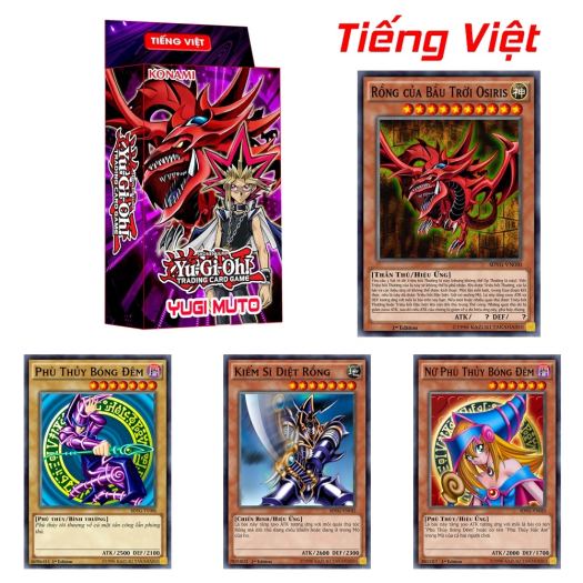 ◐❂✒ Yugioh Tiếng Việt - Hộp Bài Yugi Muto H01