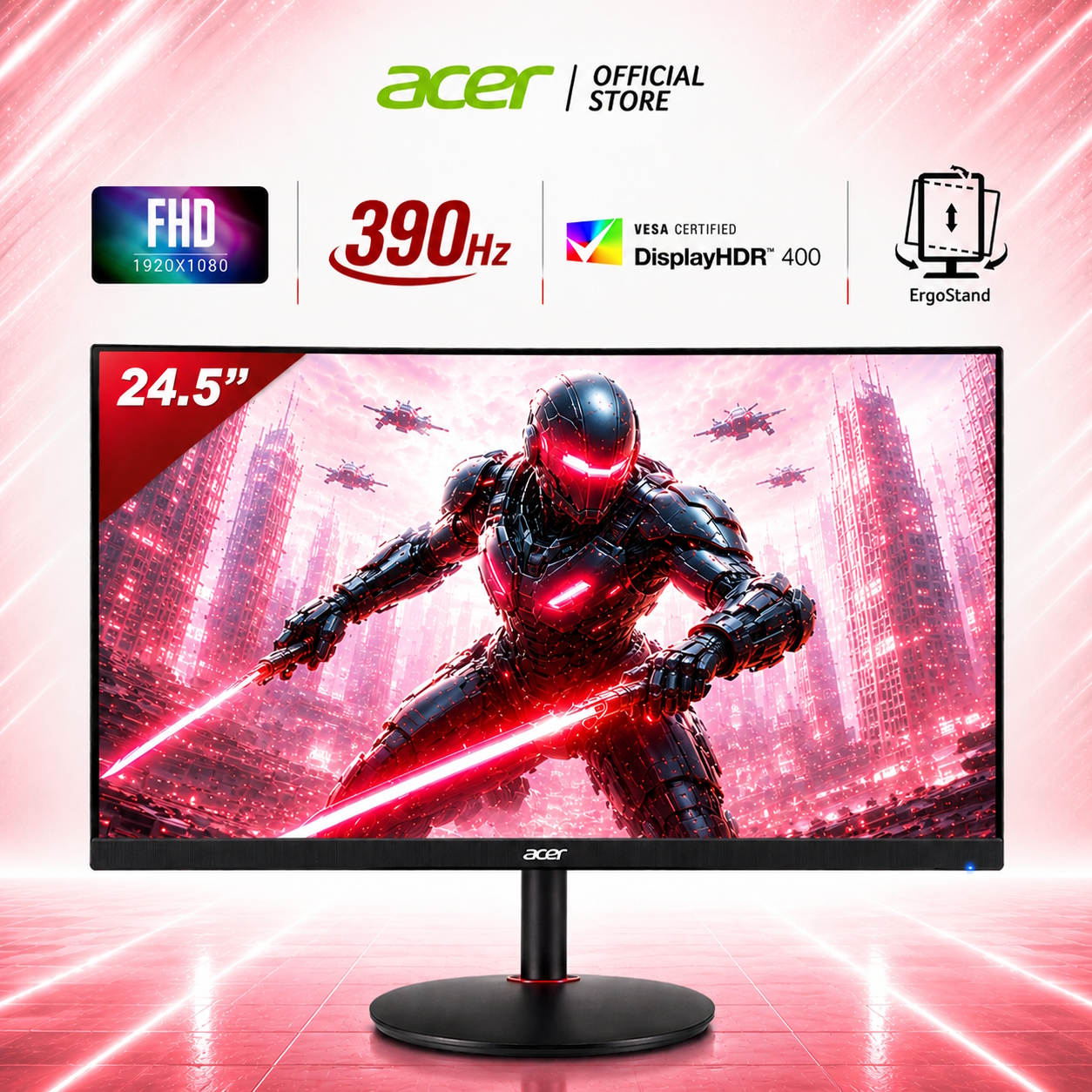 New 300Hz Refresh Rate] Acer Nitro VG250Q F 24.5-Inch FHD IPS