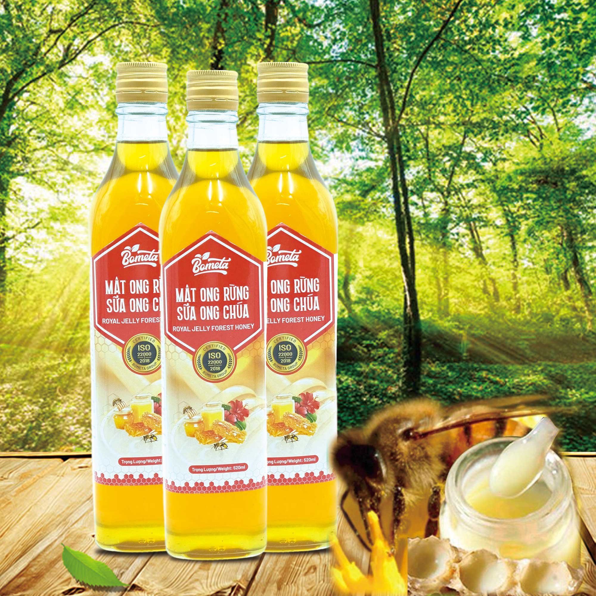 Mật Ong Rừng Sữa Ong Chúa  Nguyên Chất  - Thương Hiệu Bometa