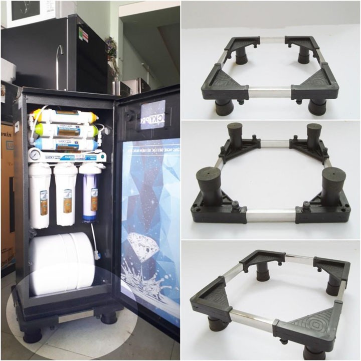 Chân kệ kê cây nước nóng lạnh, máy lọc nước, máy nước uống nóng lạnh đa năng inox