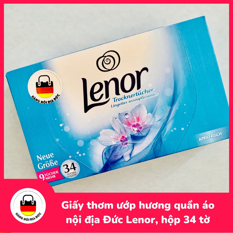Giấy thơm quần áo Lenor nội điạ Đức