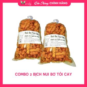 Combo 2 Phần Nui Bơ Tỏi Cay, Nui Chiên Giòn Cay, Nui Chiên Bơ Tỏi Siêu Ngon, Đậm Vị