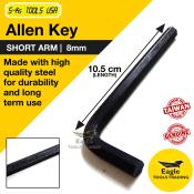 S-Ks Tools USA 8mm Allen Key Wrench, Short Arm Length