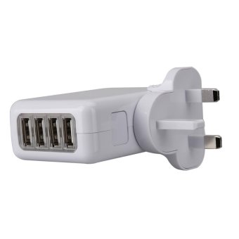 2.1A 4 USB Port Portable Travel AC Plug Home Wall Power Charger UK Plug - Intl June 2018 - 3 2.1A 4 USB Port Portable Travel AC Plug Home Wall Power Charger UK Plug - intl - 3