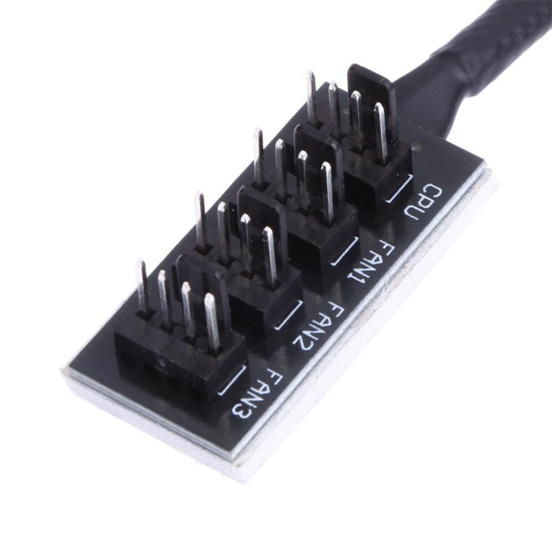 4-Port PC PWM Cooling Fan Hub Cooling 4Pin Fan Splitter Cable 1 Female to 4 Male - intl