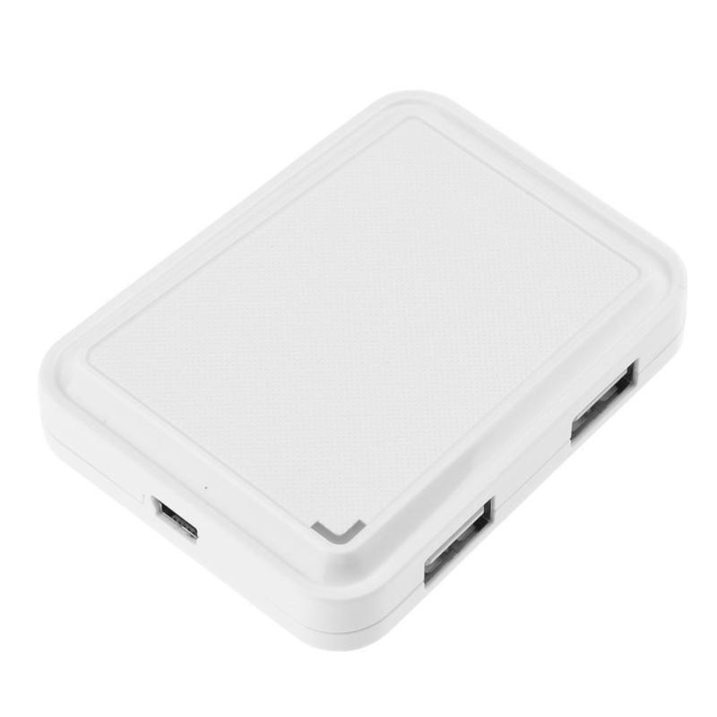 4 USB 2.0 Ports Multi USB Hub Splitter Adapter for PC Phone Laptop(White) - intl