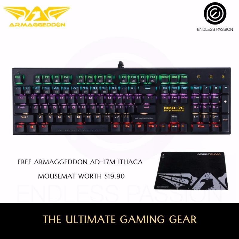 Armaggeddon MKA-7C Psycheagle Mechanical Keyboard (2017) with FREE AD-17M Mousemat Singapore