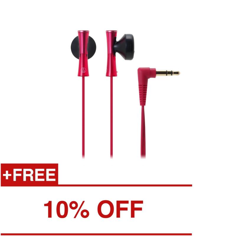 Audio-Technica ATH-J100 In-Ear Headphones Red Singapore