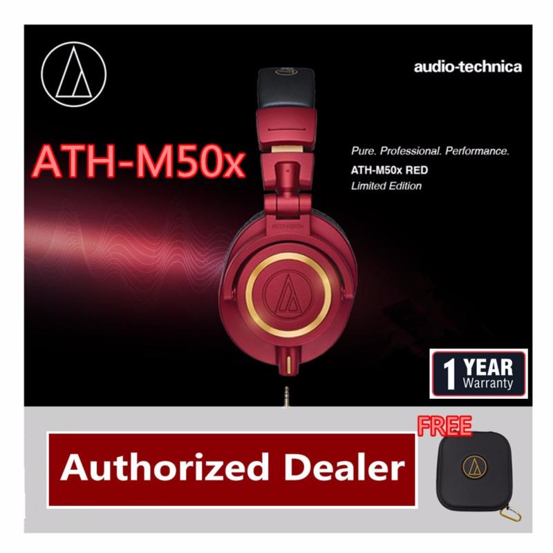 Audio-Technica ATH-M50x Limited Edition (RED)Professional Studio Monitor Headphones Singapore