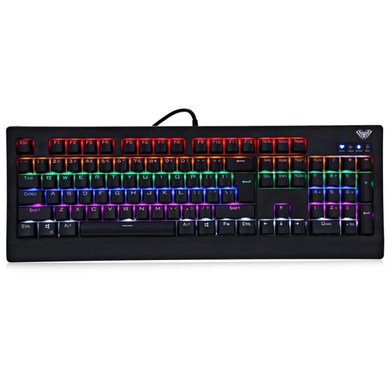 AULA 104-key Professional USB Wired Gaming Mechanical Keyboard with
Colorful Backlight - intl Singapore