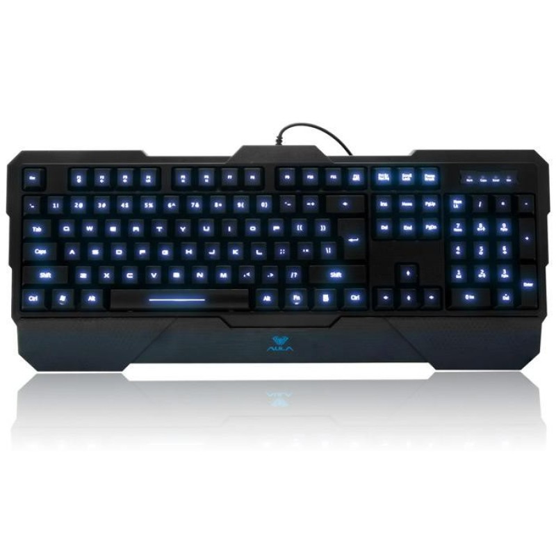 AULA Dragon Tooth II Wired USB Gaming Keyboard 104 Keys Water Resistant LED Backlit with WIN Key - intl Singapore