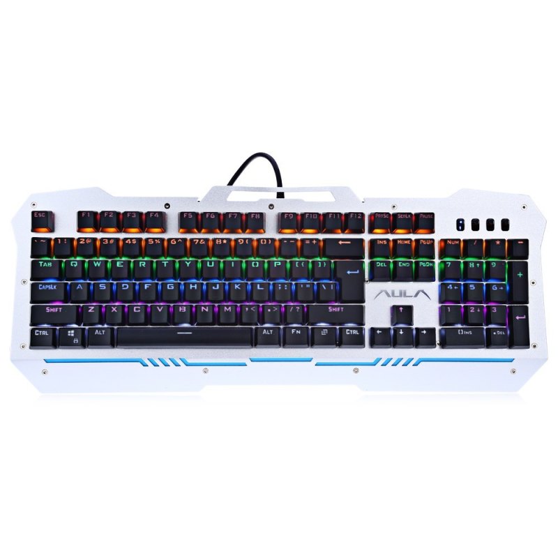 AULA F2009 LED Backlit Professional Blue Axis Mechanical Gaming Keyboard Singapore