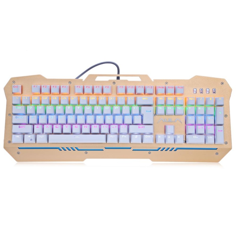 AULA F2009 USB Wired Blue Axis Gaming Mechanical Keyboard with Colorful Backlight - intl Singapore