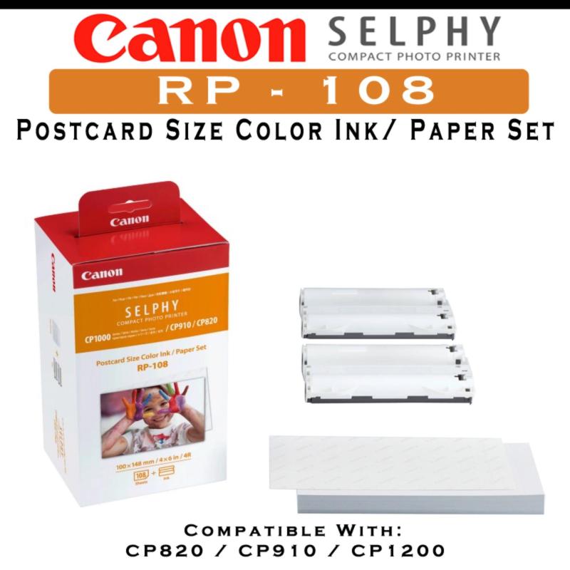 Canon Selphy RP108 Compact Photo Printer Postcard Size Color Ink
Paper Set Singapore