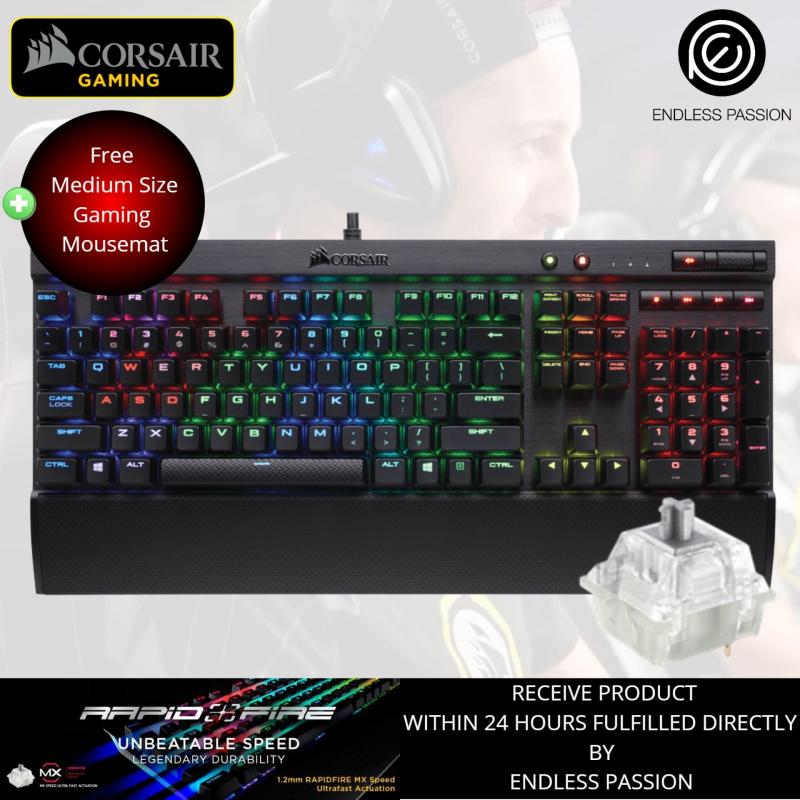 Corsair K70 RGB RAPIDFIRE Mechanical Gaming Keyboard Cherry MX Speed Singapore