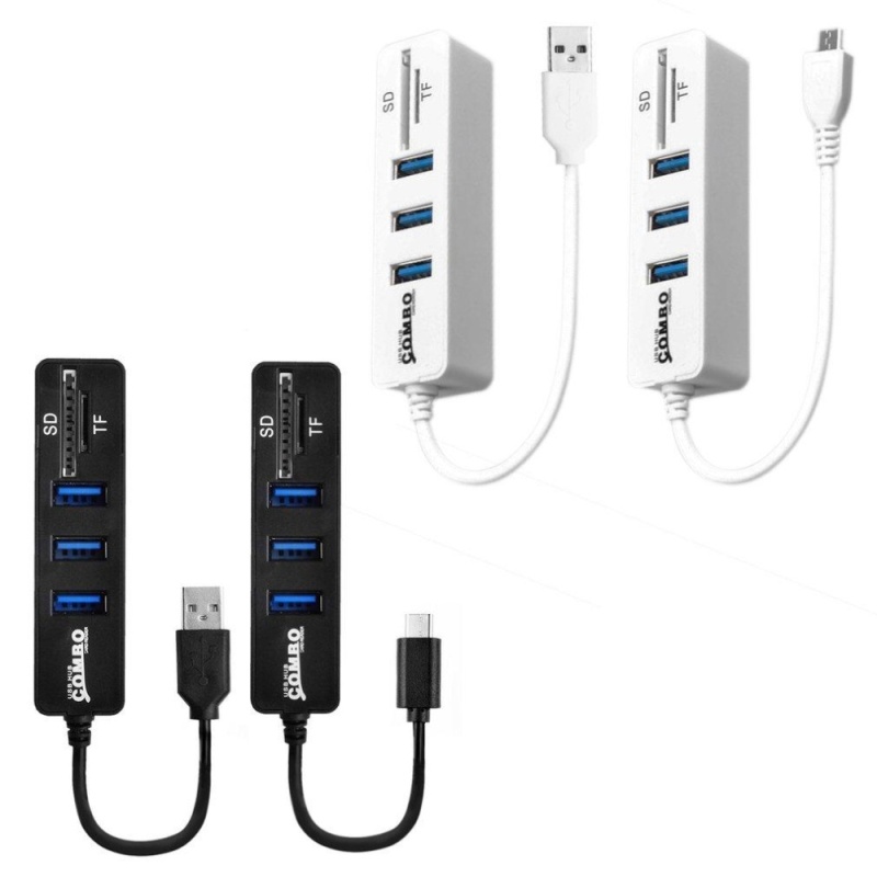 High Speed Data Transform Adapter For PC Laptop 3-Port USB 2.0 Hub Splitter - intl