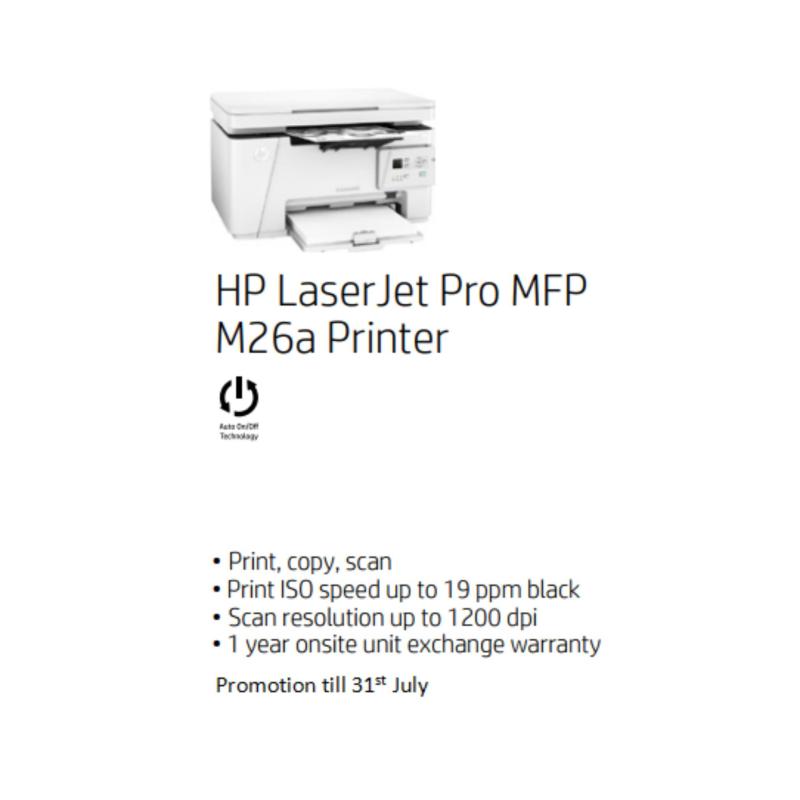 HP LaserJet Pro MFP M26a Printer Singapore