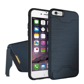 2 in 1 High Impact Defender Bumper Case Cover with Kickstand & Card Slot for Apple