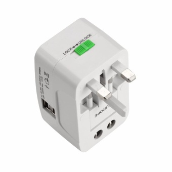 BSTUO All In One Universal International Plug Adapter W/ Dual USB 1A - Intl April 2018 - 2 BSTUO All in One Universal International Plug Adapter w/ Dual USB 1A - intl - 2