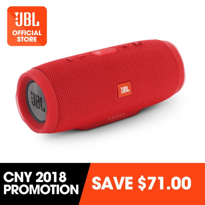 JBL Charge 3 portable Bluetooth speaker (red) #PROMO Singapore