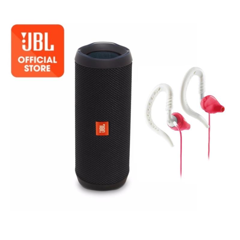 JBL Flip 3 Speaker (Black) + Focus 200 Yurbuds Earphone Pink (bundle) Singapore