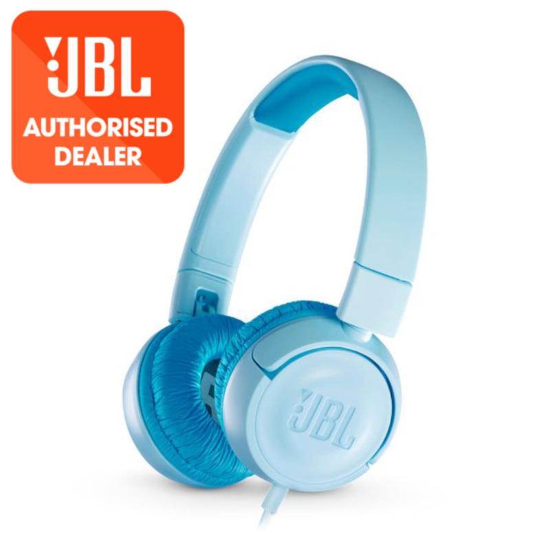 JBL JR300 Blue Kids on-ear Headphones <85dB Singapore