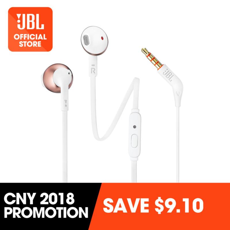 JBL T205 earbud headphones (Rose Gold) Singapore