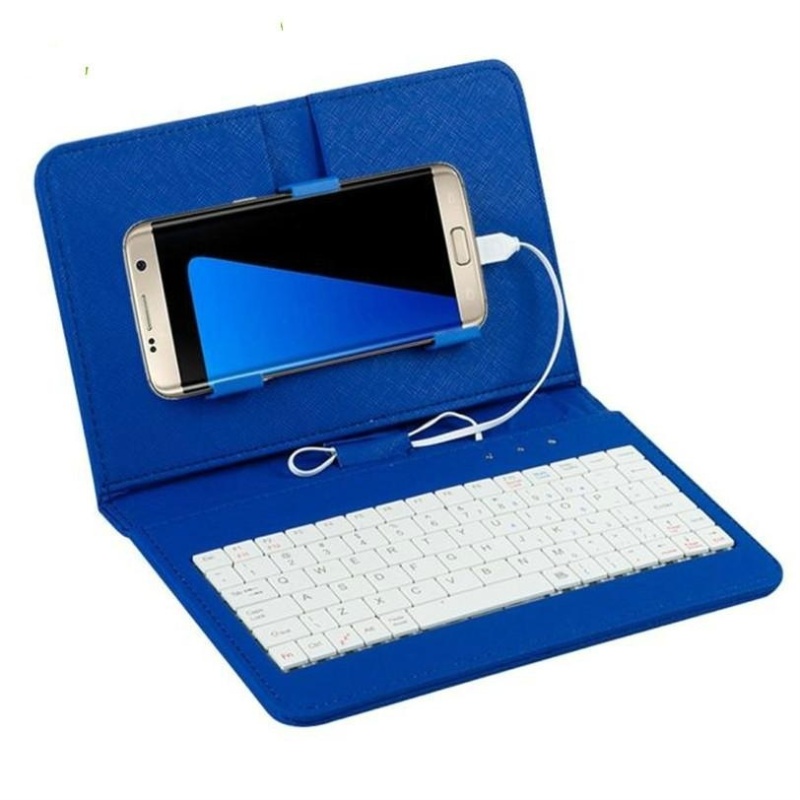 Kasdgaio General Mini Wired Leather Keyboard Flip Holster Case For
4.2-6.8 Andriod Mobile Phone Singapore