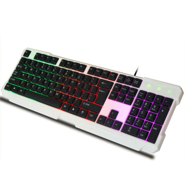 Kasdgaio New Rainbow Keyboard With Rainbow Backlight USB Wired
Light Game Keyboard - intl Singapore
