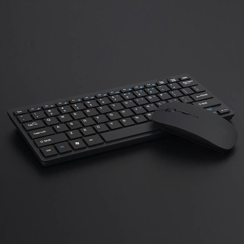 Kasdgaio Small Waterproof 2.4G Wireless Slim Keyboard and Mouse Combo Set Multimedia Key For Desktop Laptop PC Home Office NO Battery - intl Singapore
