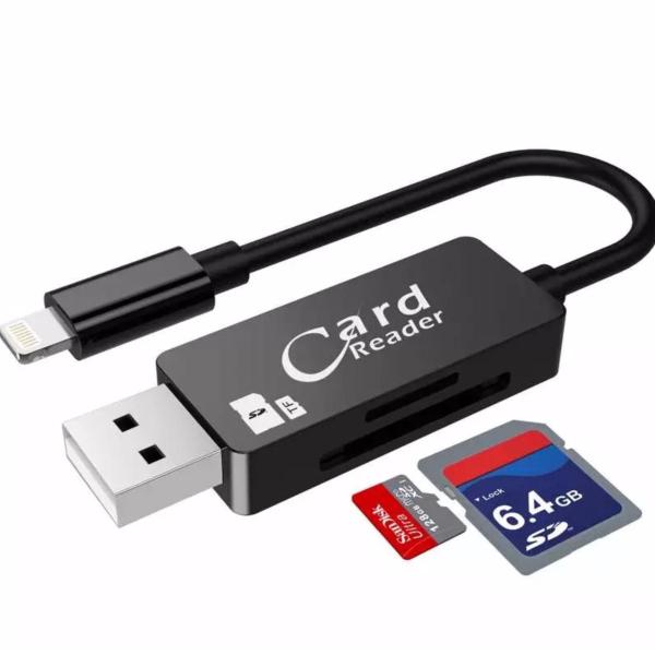 Lyball Usb Otg Memory Storage Sd Tf Micro Sd Sdhc Card Reader Sync Data Charging